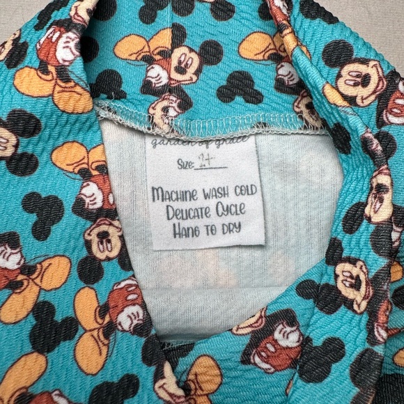 Boutique Toddler' Mickey Mouse Patterned blue bummies - Picture 2 of 3